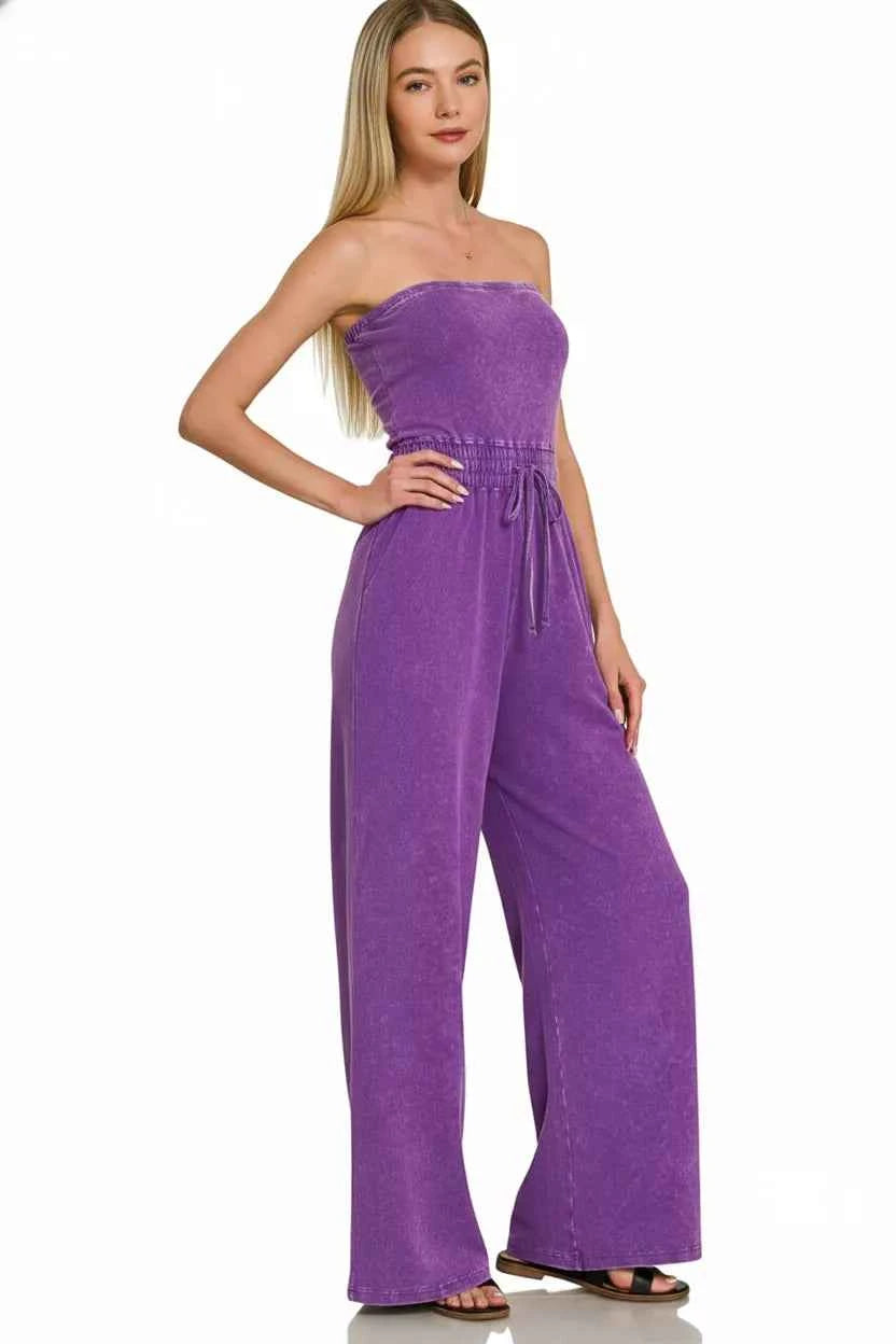 Zenana Acid Washed Strapless Tube Top Jumpsuit 363994d9-7a15-4181-bf8d-7d357fdb52c2-Max-Origin