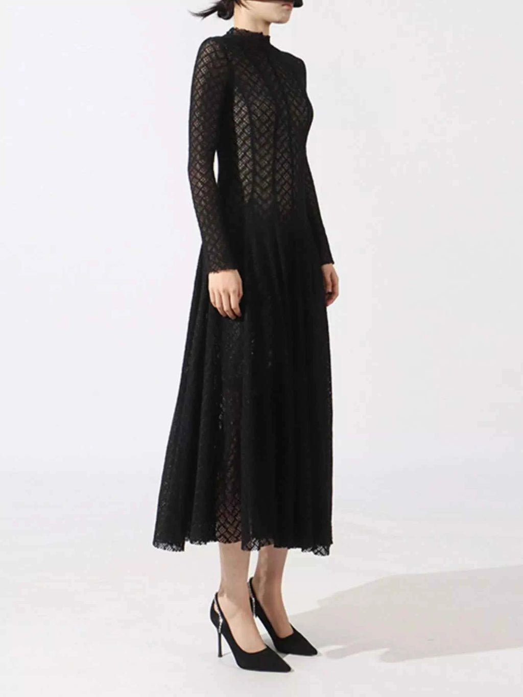 Lace Mock Neck Long Sleeve Dress 363ed3f1-8e15-4ce8-9c35-23bd949af001-Max-Origin