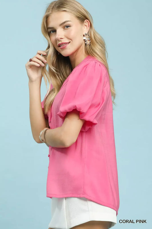 Button-Down Puff Sleeve Shirt 3640bc43-afff-4560-a6cd-2683b44ca6bd-Max-Origin
