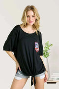 ADORA Sequin US Flag Pocketed Top Black 36490f0da7f84e0b97c948536a261d18-Max-Origin