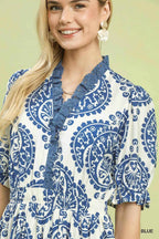 Umgee Paisley Smocked Waist Midi Dress 36515d6d-10a7-47db-98d9-06709249fb49-Max-Origin