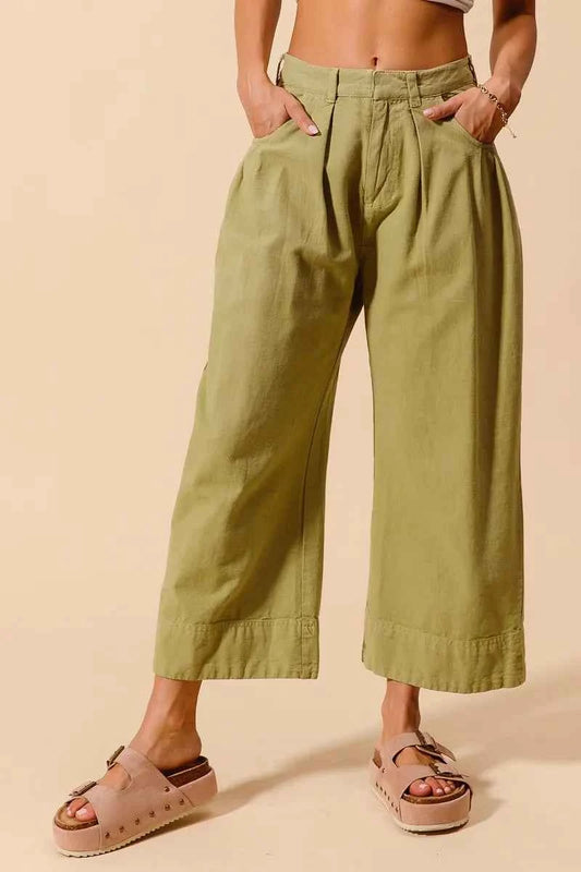 Mid Rise Wide Leg Chino Pants With Pockets SAGE 366de773dc6943f19c5378606e4b9b5f-Max-Origin
