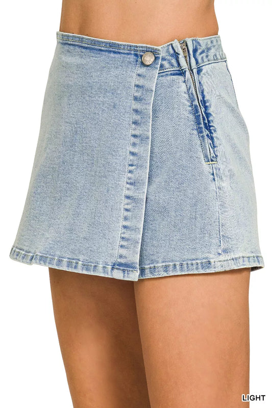 Wrap Front Denim Skort 368074a2-520d-43e5-b953-4c1883c25f2e-Max-Origin