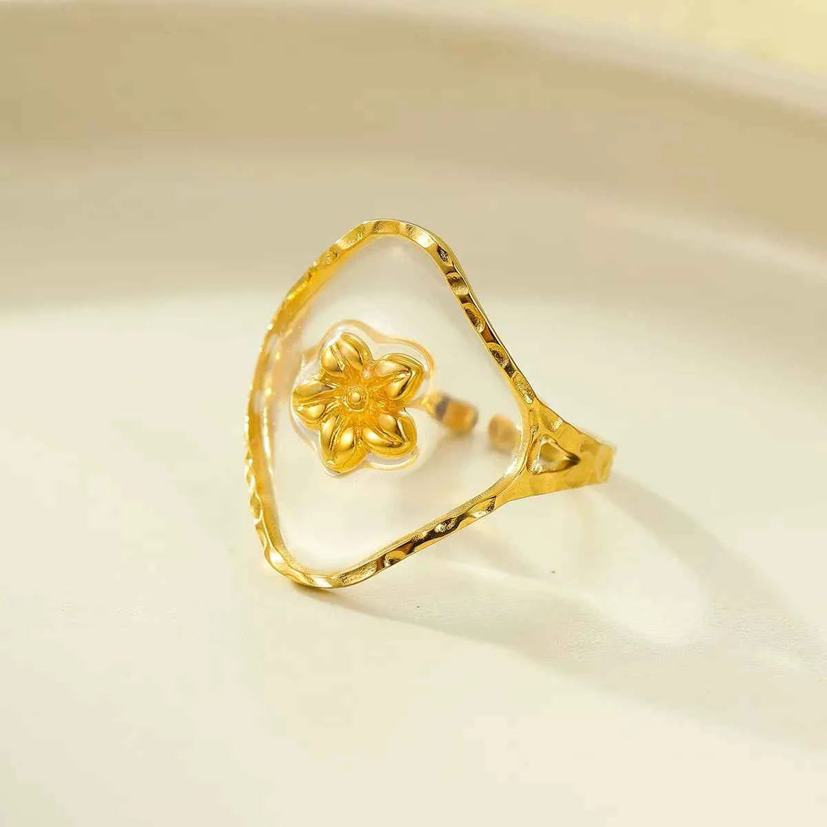 18K Gold-Plated Adjustable Open Ring Style A One Size 368cde17-046f-4105-8307-26476fb851cc-Max-Origin
