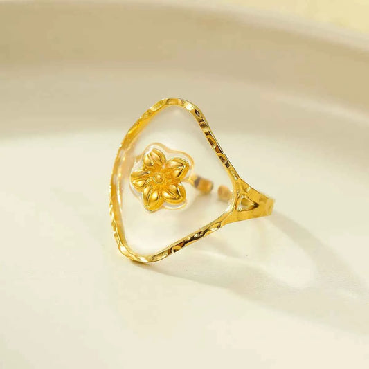 18K Gold-Plated Adjustable Open Ring Style A One Size 368cde17-046f-4105-8307-26476fb851cc-Max-Origin