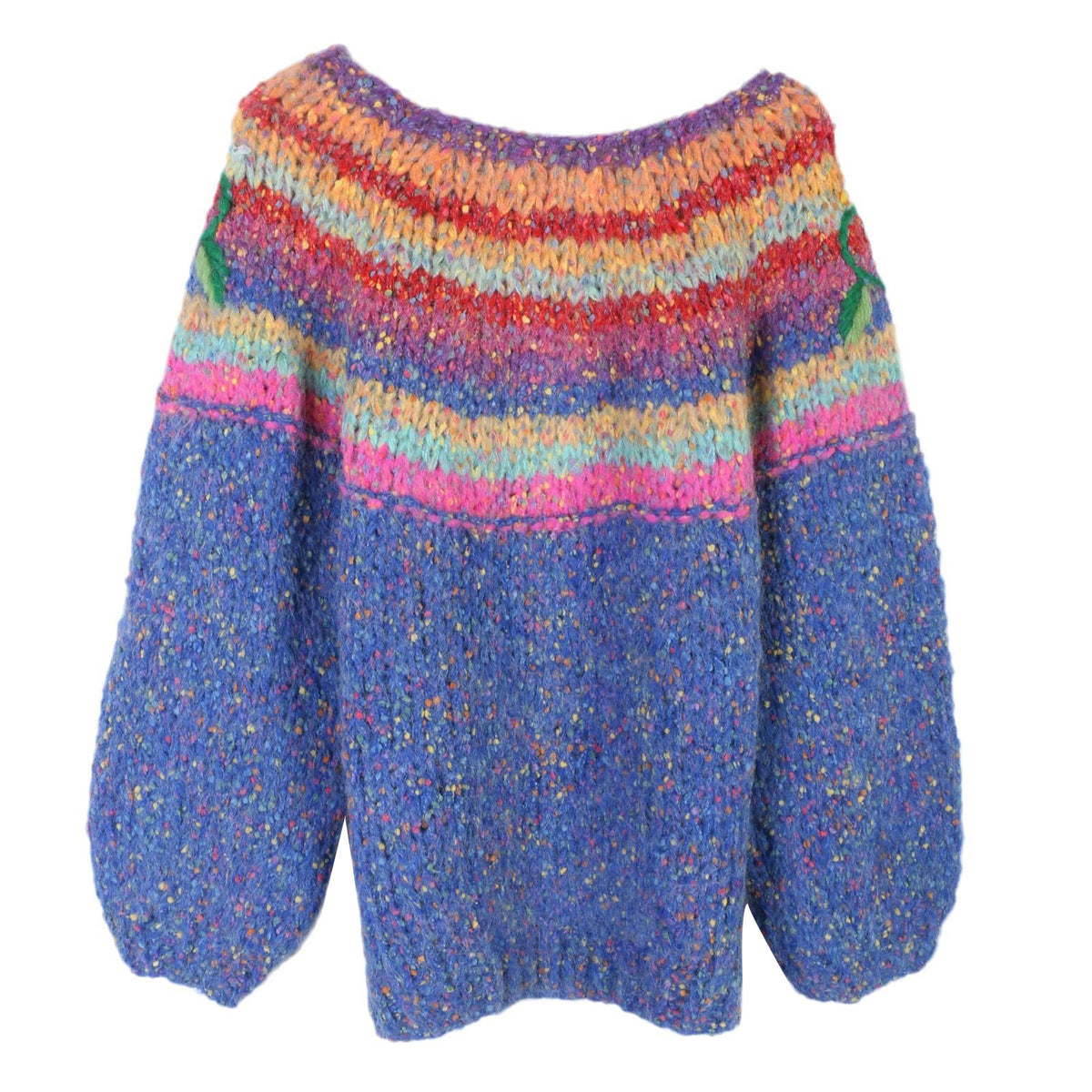 The Sculpted 3D Floral Knit Sweater 36DA9F7A5AE3954C280A277074C84AF8