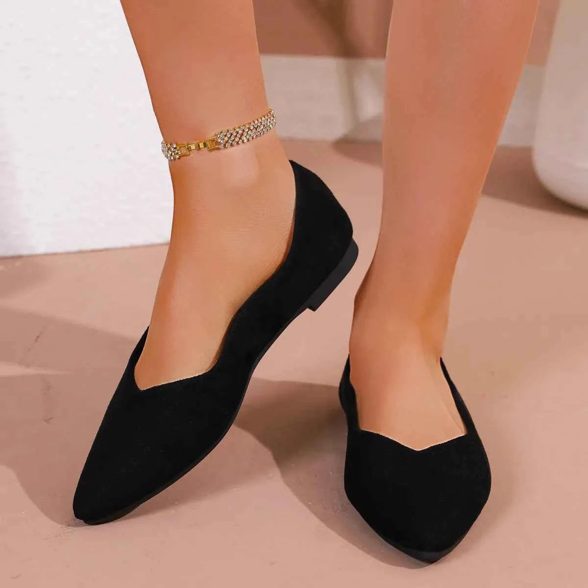 Pointed Toe Slip-Ons Black 36aa8157-4fad-4ce2-9938-593d6deb88a6-Max-Origin