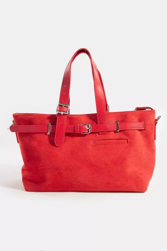 Fame Faux Leather Buckle Strap Detail Tote Bag RD one size 36bd1c105c144b80b631ecd8e5565ca2-Max-Origin