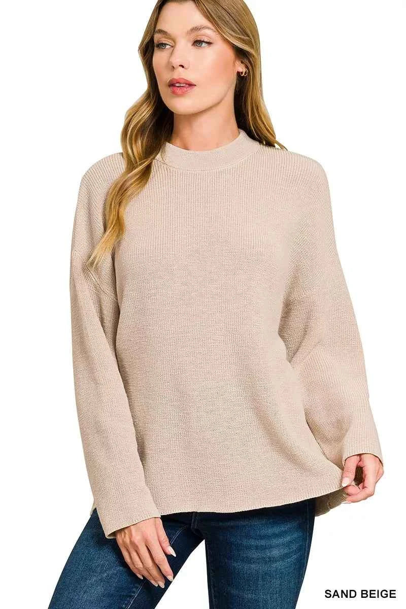 Zenana Round Neck Knit Top and Shorts Sweater Set 36bff38e5b0148c1bb37ffc45afe71dd-Max-Origin