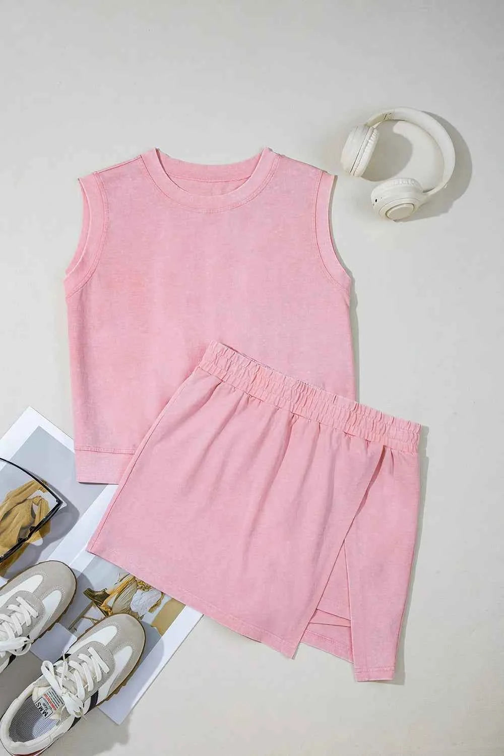 Mineral Wash Cotton Tank Top and Slit Skort Set 36d805dc-399d-4a1c-b7f2-cc8a2680875a-Max-Origin