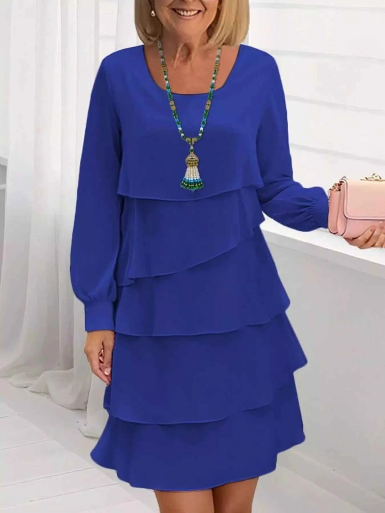 Full Size Layered Long Sleeve Mini Dress Plus Size Blue 36d9a282-57f0-4066-9d7a-f24cd19a9b6f-Max-Origin