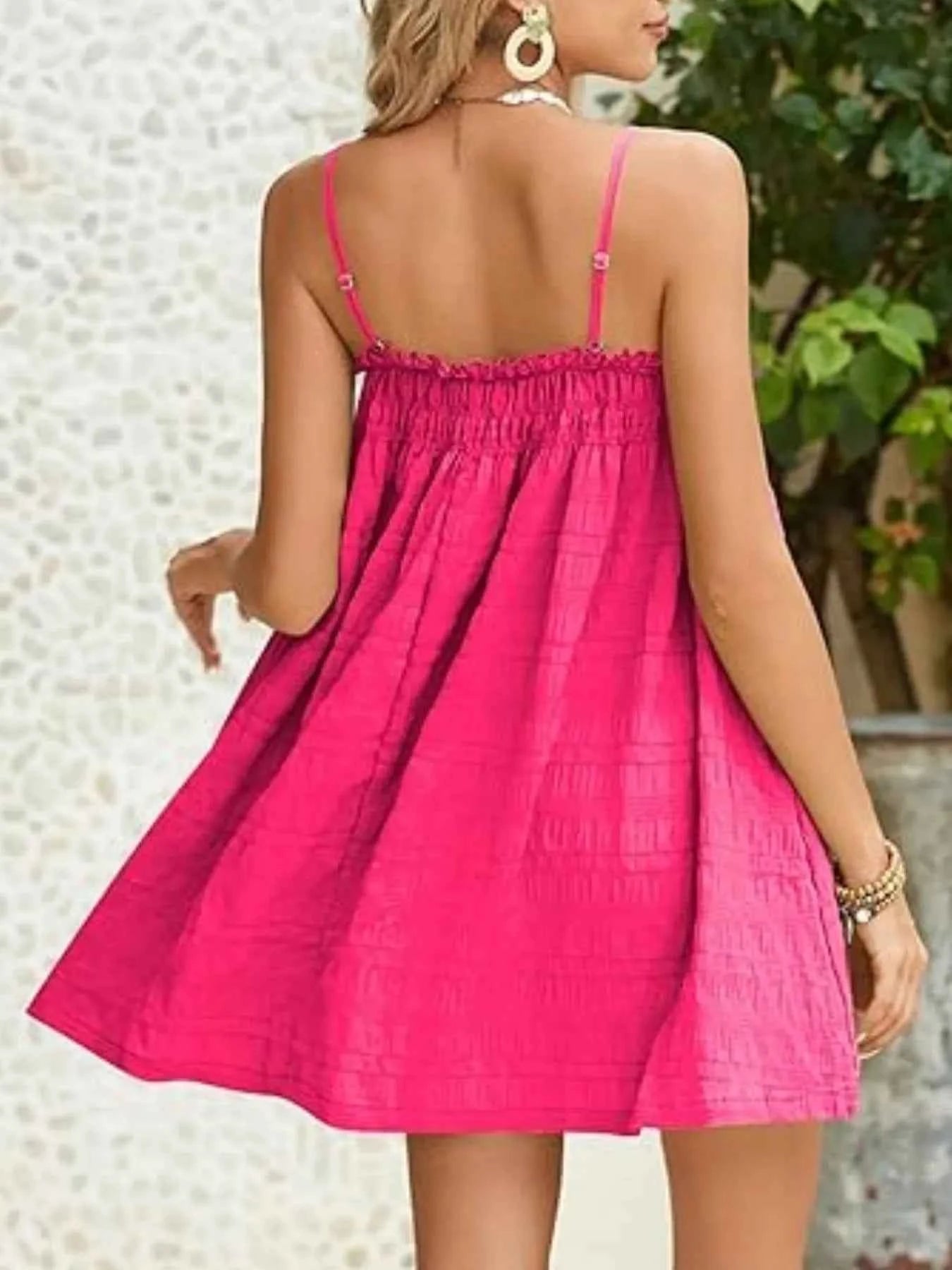 Frill Textured Mini Cami Dress 36f2a06f-9244-4606-8918-2bfe0a58c1cb-Max-Origin