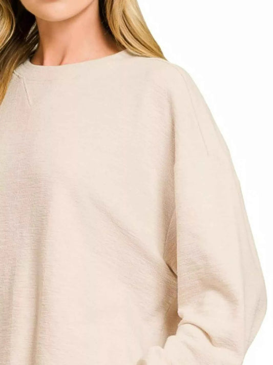 Slub Long Sleeve Top and Shorts Set 36f2ac5e-08c6-4827-b711-49fbd711a6a2-Max-Origin