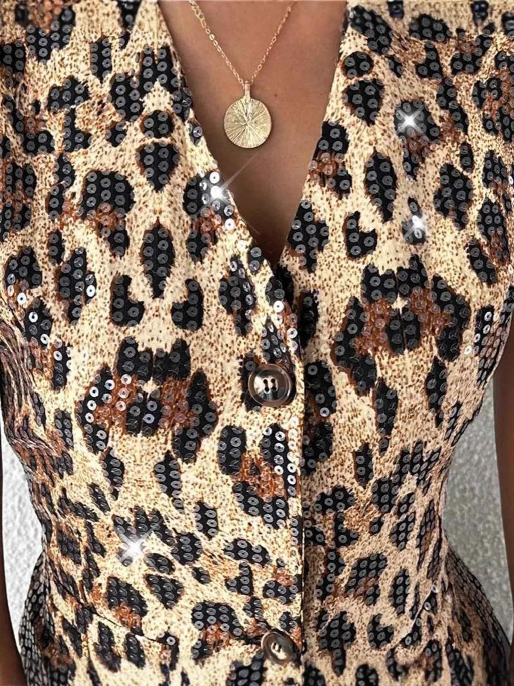 Sequin Leopard Button-Up Vest Coat 36fad2d49d5d485b9f448c9339a86fc5-Max-Origin