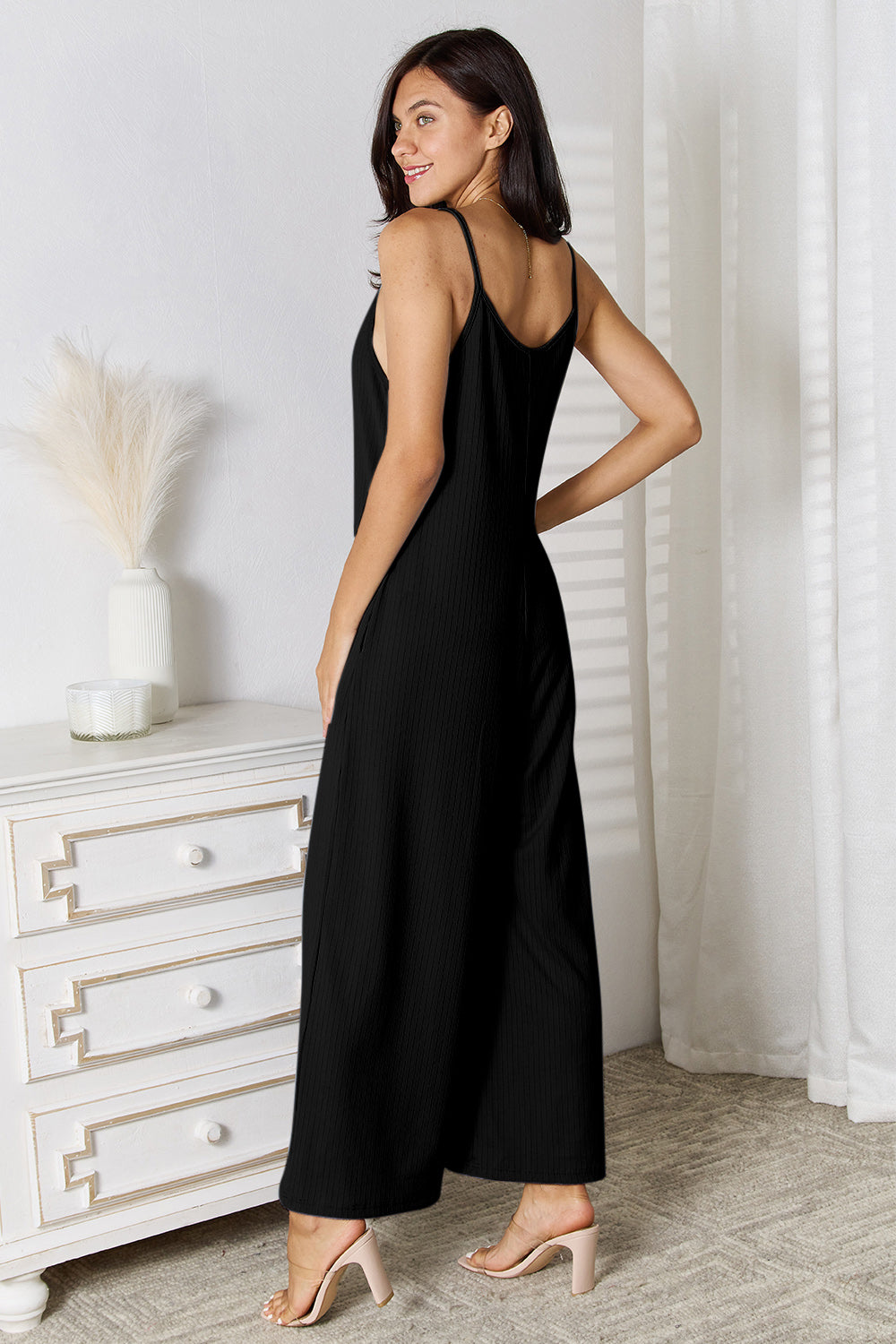 Basic Bae Full Size Spaghetti Strap V-Neck Jumpsuit 37025d6bde304918b215a0321b40445b-Max