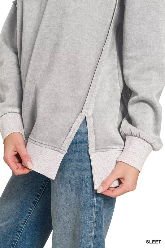 Fleece Acid Washed Contrast Trim Pullover 371a75af-6ce7-4900-a579-ac67b334d6ea-Max-Origin