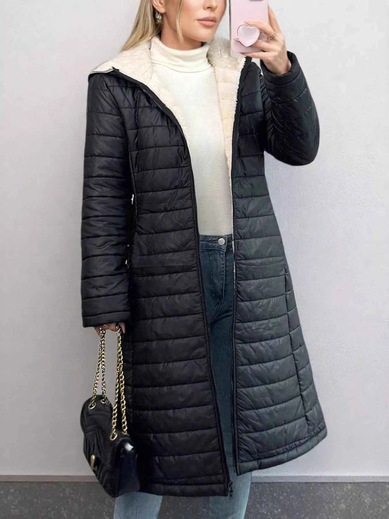 Zip Up Quilted Hooded Puffer Coat 3723d97ad83543b4810bd972bc7edddc-Max-Origin