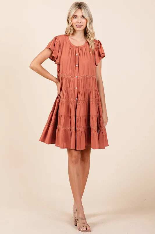 Mittoshop Lace Detail Ruffled Button Down Tiered Dress 37250a75-5bf3-48a6-93f4-64be8a649ae0-Max