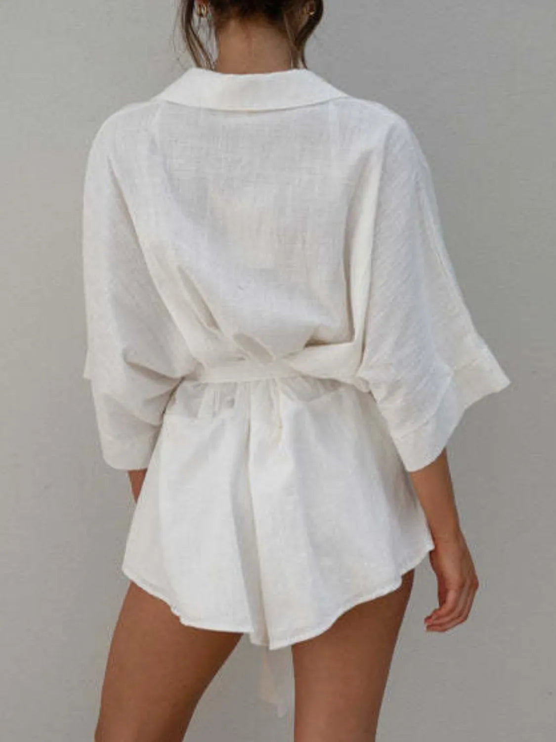 Collared Neck Half Sleeve Romper 37554635-7219-477a-8647-75d11d9e12e7-Max-Origin