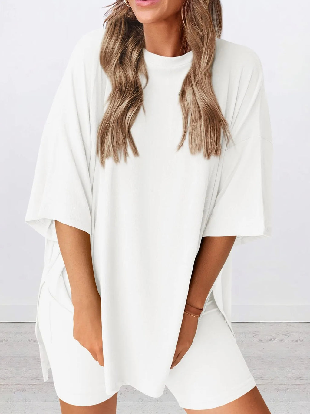 Full Size Oversized Round Neck Top and Shorts Set Plus Size 375f1de1425a4abf918168de2fbbf78b-Max-Origin