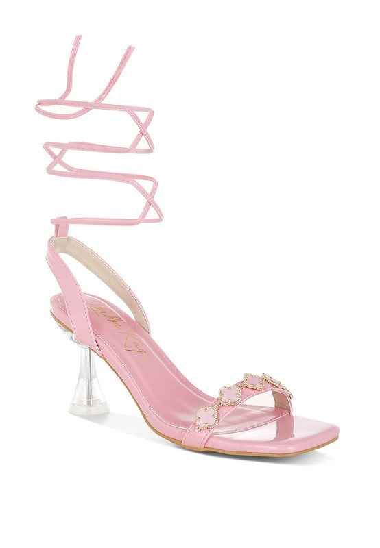Ebina Charm Detail Spool Heels 378ebef9-5101-42d5-b418-61bcf8be4fc8