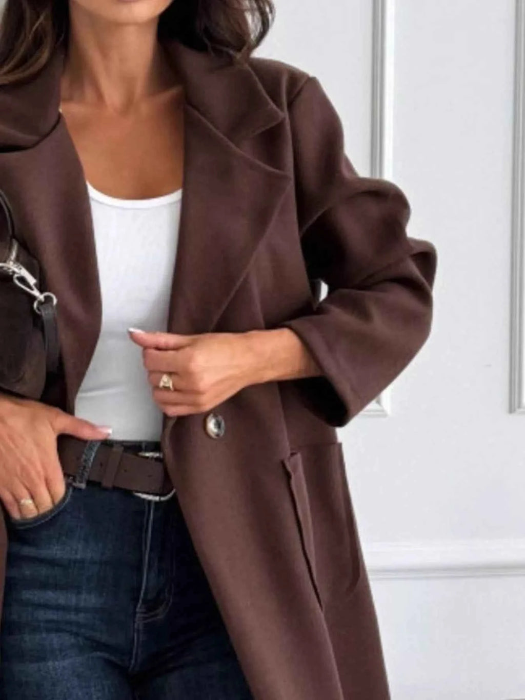 Long-Sleeve Single-Breasted Trench Coat 37928f46-05e9-4d6f-9ffa-6848361612fb-Max-Origin