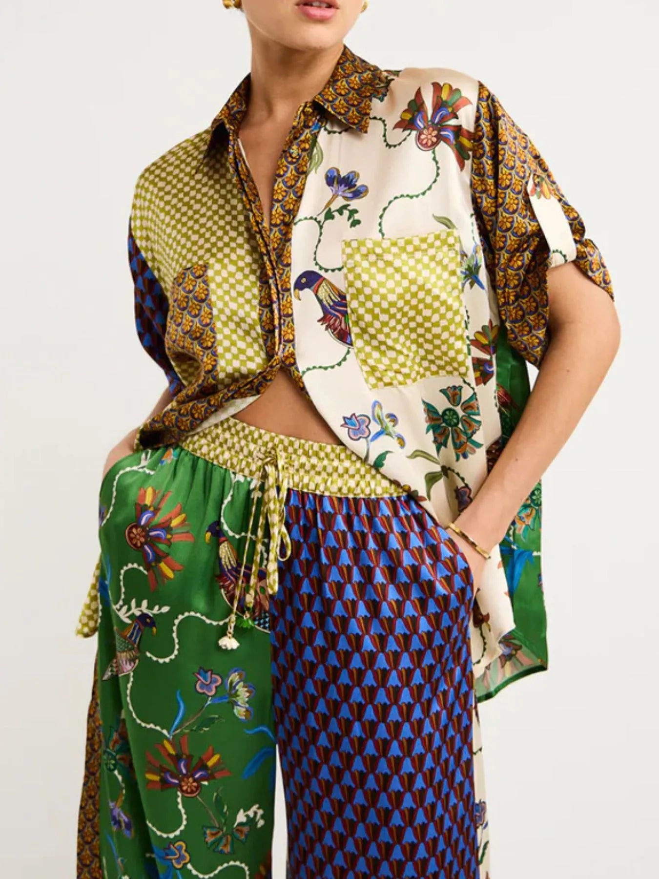 Printed Button Down Shirt and Pants Set Multicolor 37ae96fe-0c18-4b5a-98e0-e9517b95e69f-Max-Origin