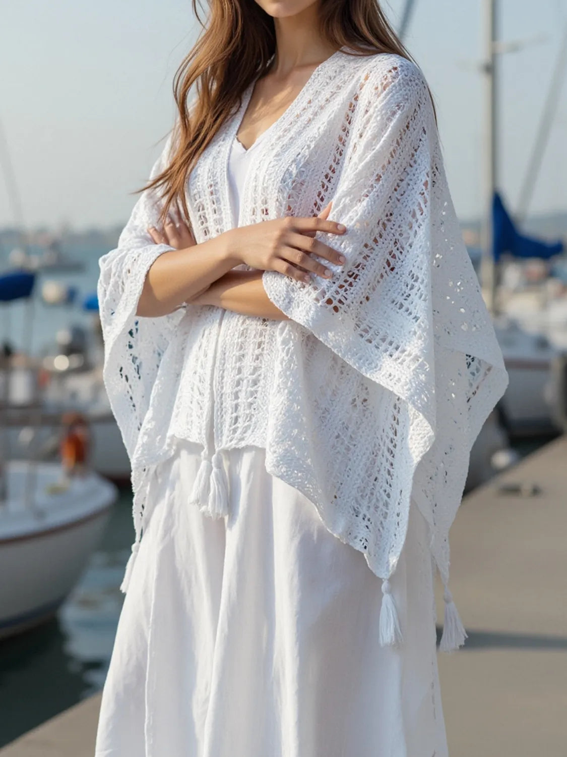 Openwork Tassel Open Front Knit Cover Up 37af5ce4-21f0-4364-87cf-4b73de0a7f00-Max-Origin
