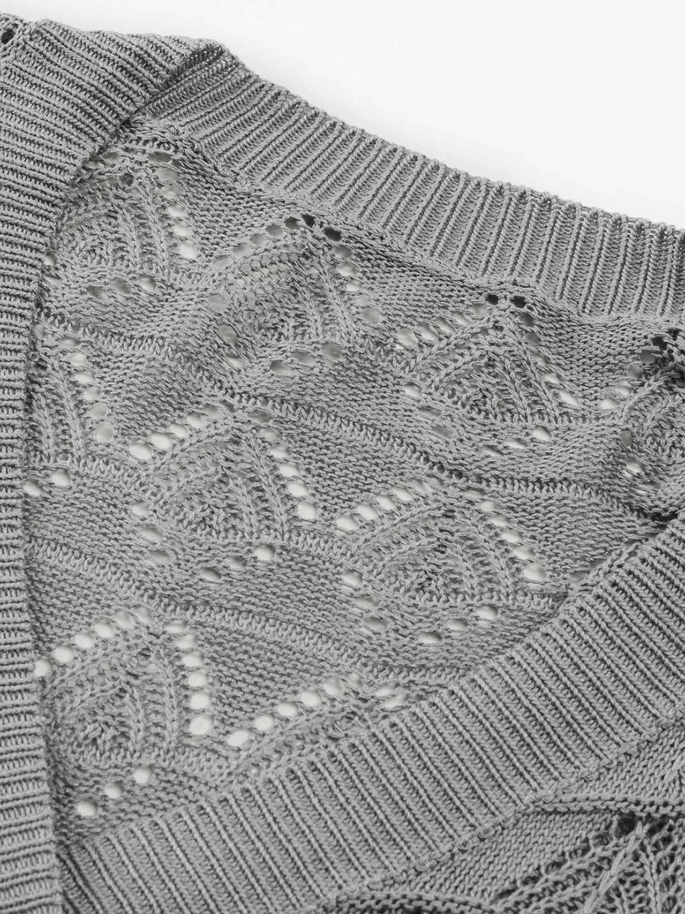 Buttoned Front Openwork Cardigan 37bc244168884c9b9375cbdf7f4810e0-Max-Origin