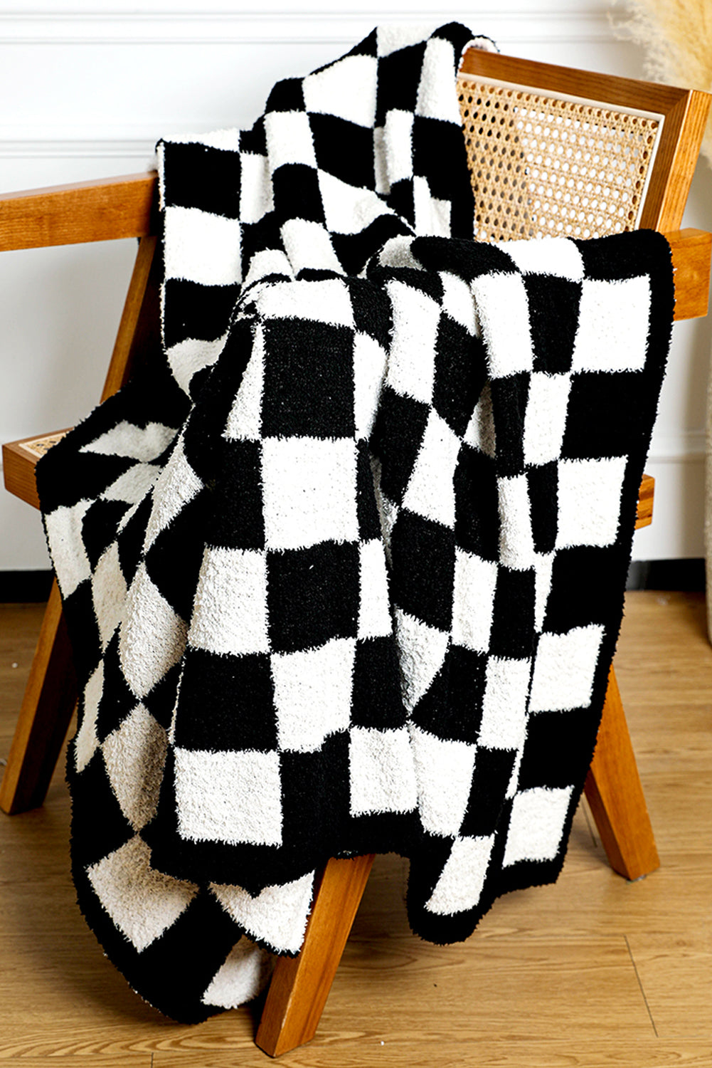 Black & White Checkerboard 127*152cm Flannel Blanket 38001f91112336f7