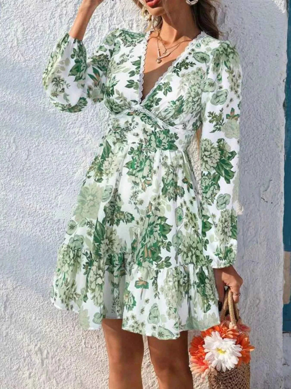 Full Size Floral V-Neck Long Sleeve Dress Plus Size 38144ad5-07de-4a3f-9fe5-3a1a84ad2b66-Max-Origin