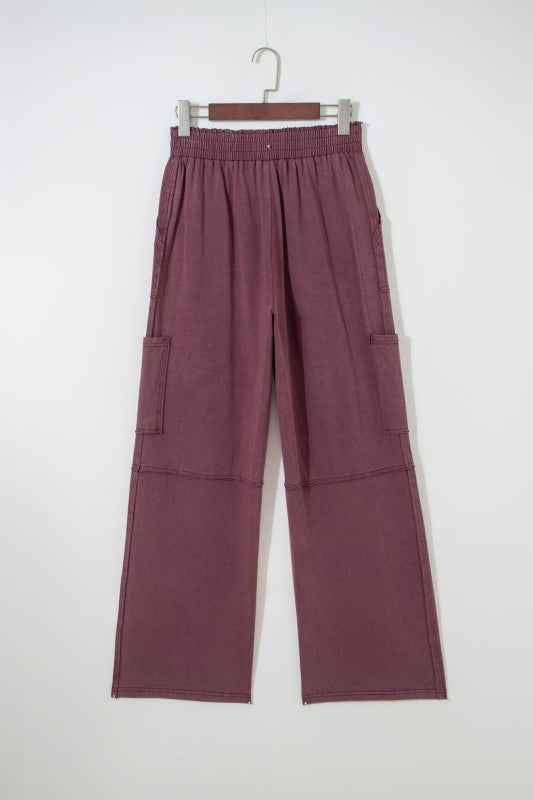 Mineral Wash Cargo Patch Pocket Utility Sweatpants 3818cc20-1f9b-41be-bddd-7ec705fe544e