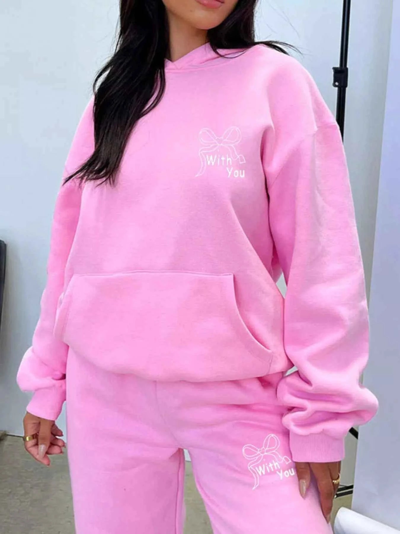 Dropped Shoulder Hoodie and Pants Set Pink 38223837-d22e-40a2-92bd-bcf5224f66bf-Max-Origin
