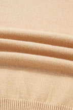 Solid High Neck Sweater and Pleated Mini Skirt Set 382e9d90-2342-427e-9e9b-479fb559b595