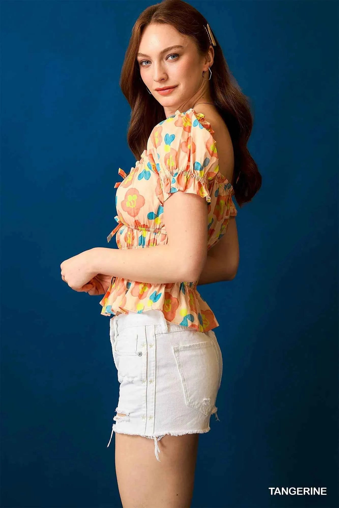 Umgee Floral Smocked Peplum Blouse 38668e0d-542e-4c84-8585-cbaf19e3ee35-Max-Origin
