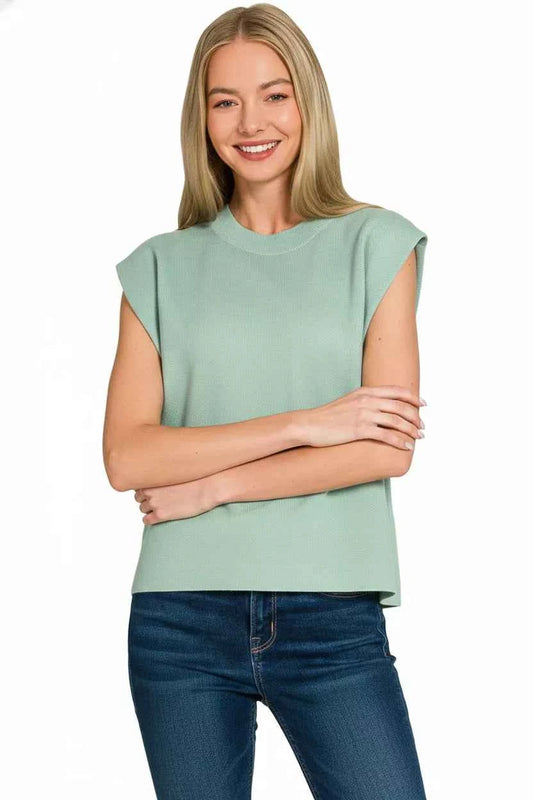 Round Neck Viscose Sweater Vest 387609a5-0ffc-42f9-86b0-2f3dff4678e7-Max-Origin