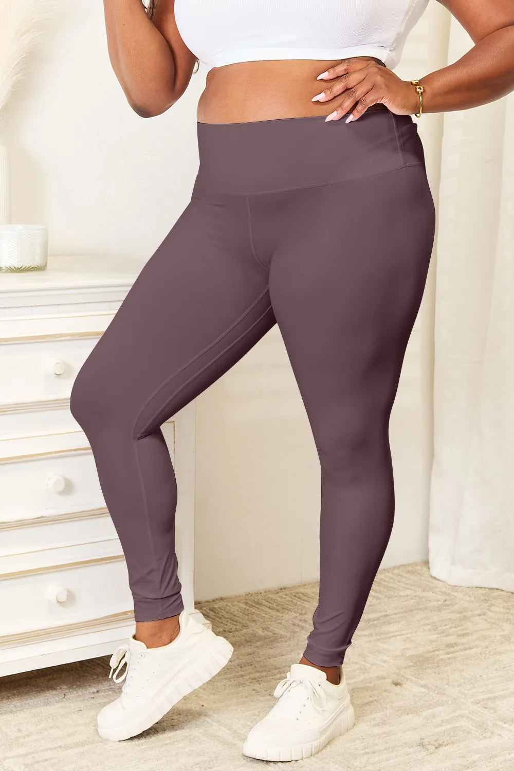 Double Take Wide Waistband Sports Leggings 3889d47c-5d34-4ffe-945a-b1fcc14fd8c7-Max
