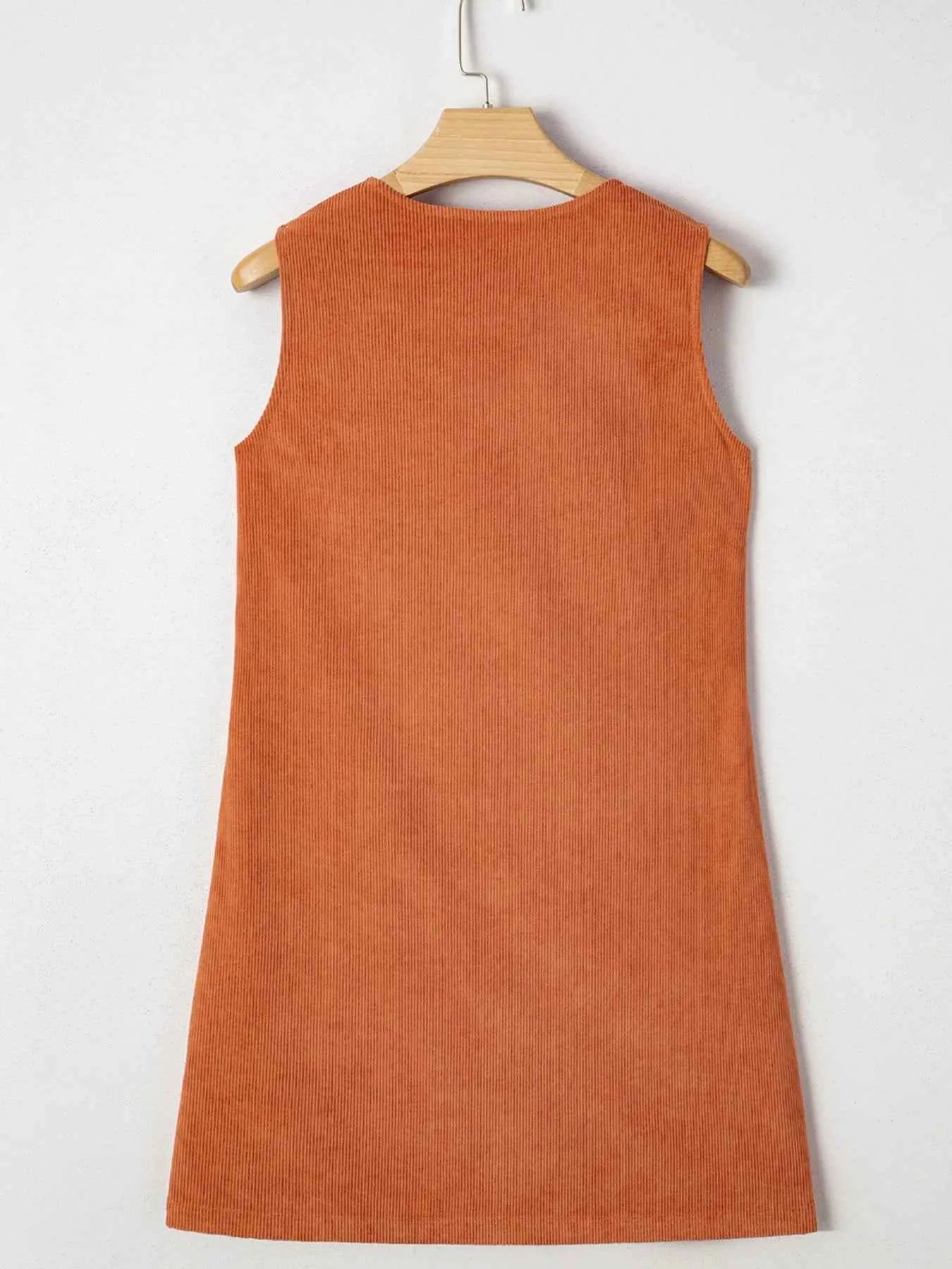 Corduroy Western Embroidered Patched Pocket Shift Sleeveless Mini Dress 38a9fc1f-ec48-45c7-92e8-76218f02d463-Max-Origin
