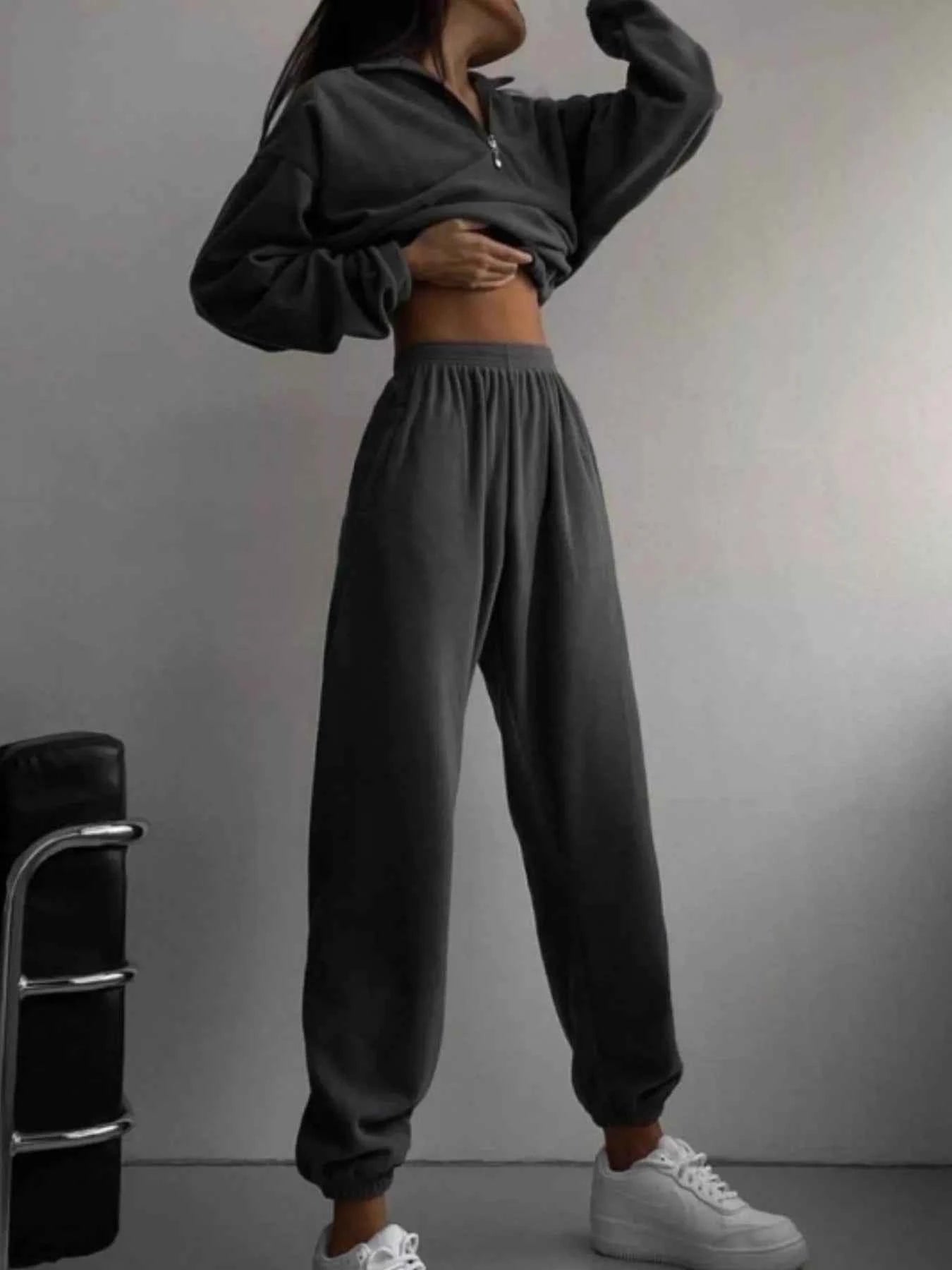 Half Zip Sweatshirt and Pants Set 39057fbf-2aaa-430f-9aa1-6f381edd9334-Max-Origin