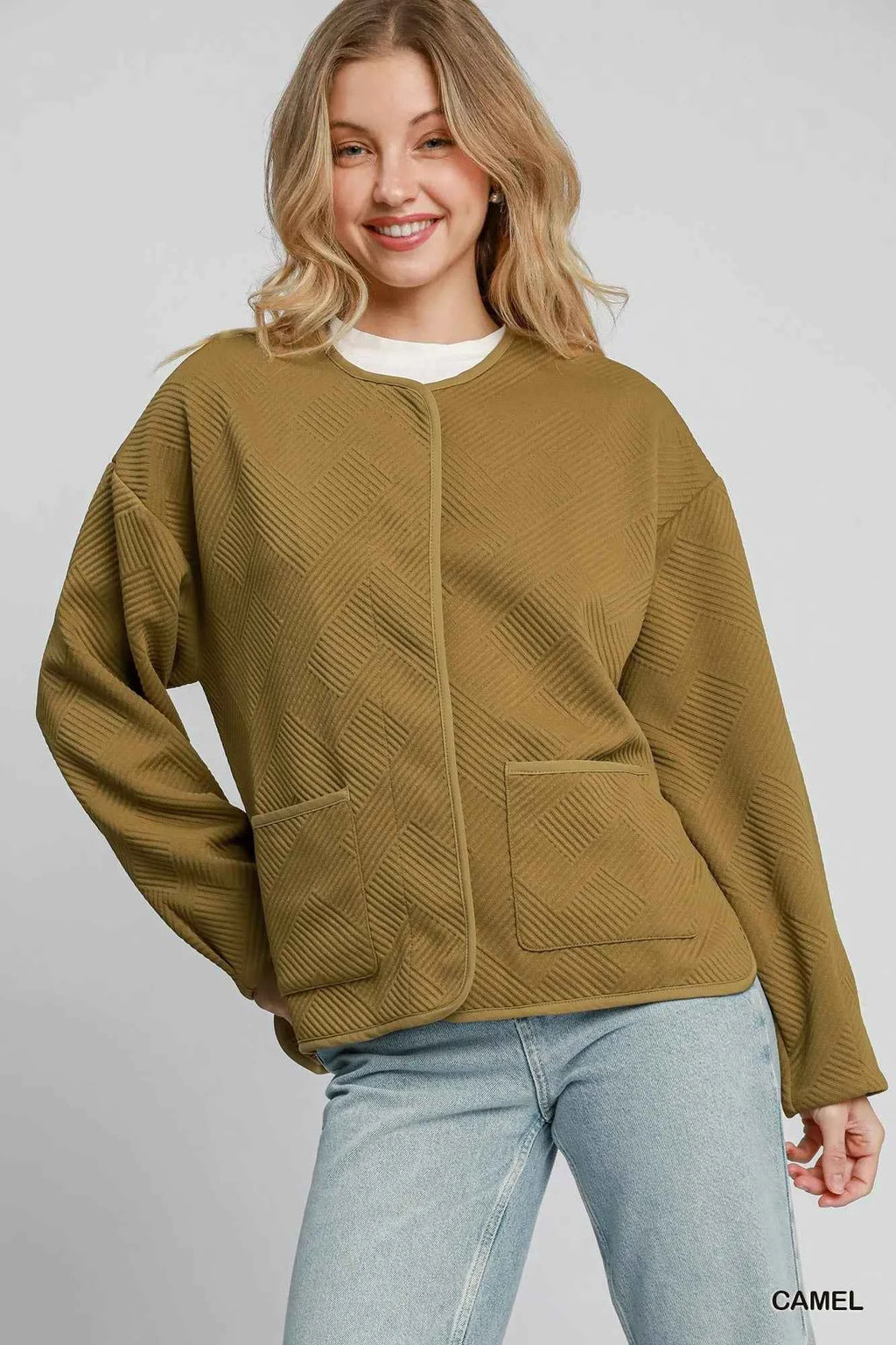 Umgee Textured Jacquard Jacket 3907fbdb-5fc5-4381-b56a-23cc15391d4b-Max-Origin