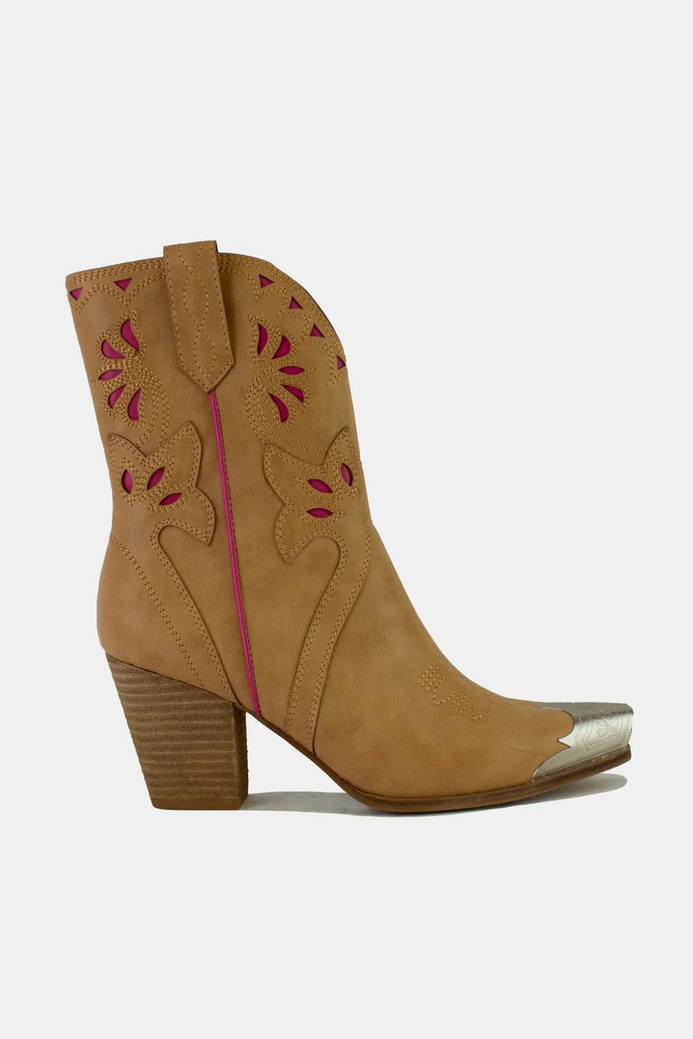 Beast Fashion Cut-Out Floral Embroidery Boots 391ac288-d677-46dc-a4e3-24ead12e267e-Max
