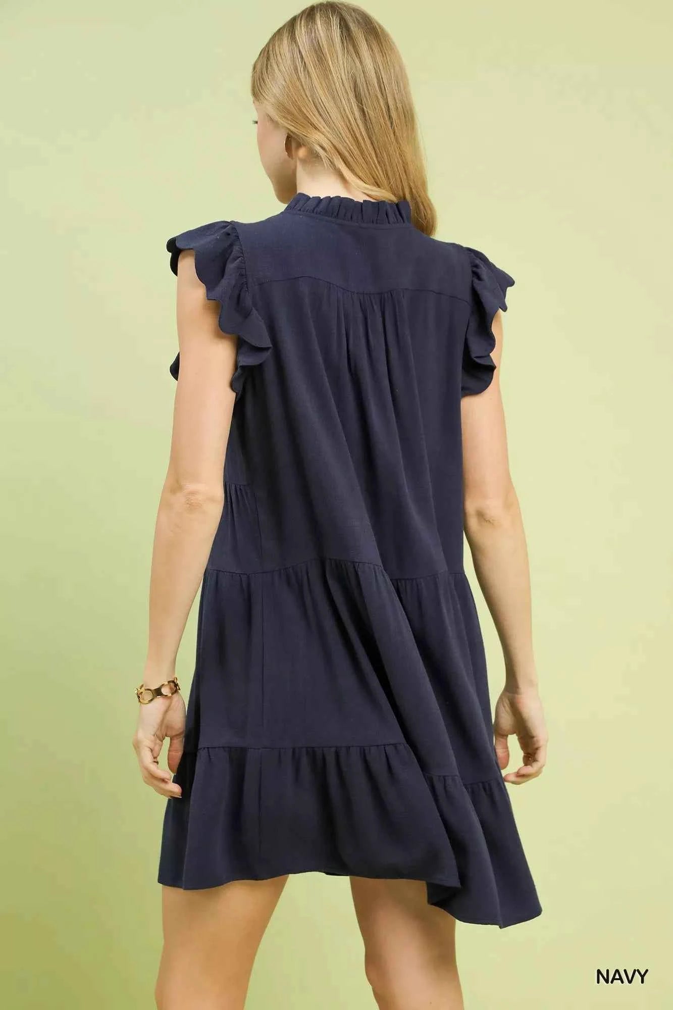 Umgee Linen Tiered Baby Doll Dress 39234fb1-da9c-45e0-960c-4be5fc8b99b3-Max-Origin
