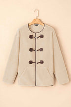 Apricot Toggle Button Teddy Coat 394a4d50d2a5ab38