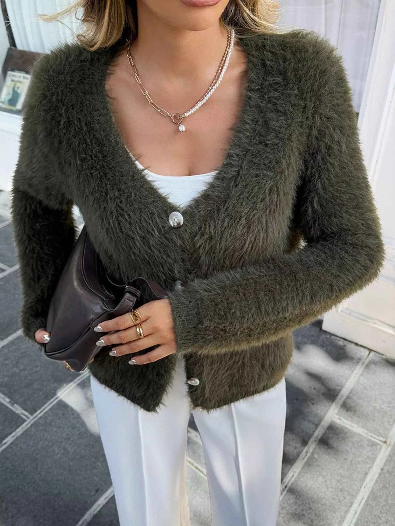 Fuzzy Knit Button-Up Cardigan 3957b1f1-dfcc-49ac-9ade-555d67ef2bc2-Max-Origin