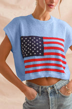 SO ME Fourth Of July American Flag Boxy Fit Sweater Top 396138ae9c9840aa945b9d33495564bd-Max-Origin