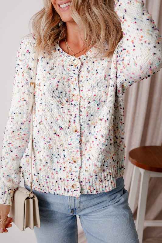 Vienna Rhinestone Decor Confetti Sweater 39913f98-2af7-403a-9561-c6f011d264a1