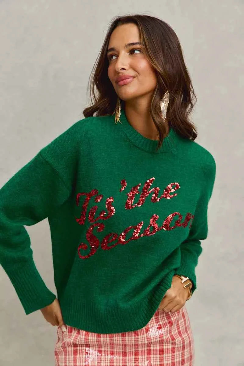 SO ME Sequins Lettering Christmas Holiday Sweater 39b68fca31ed4243af59285a9e31eb62-Max-Origin