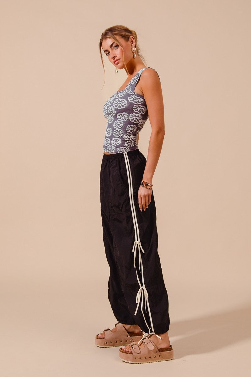 SO ME Loose Fit Jogger Pants With Double Lined Side Detail 39e259c20581413498b57905d9152e87-Max
