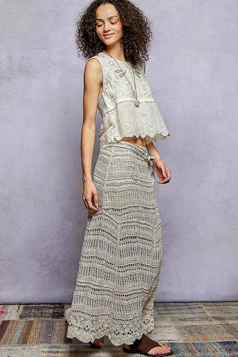 POL Boho Crochet Knit Maxi Skirt 39f4c22b-b58c-4ac6-9952-d74084fafc51-Max-Origin