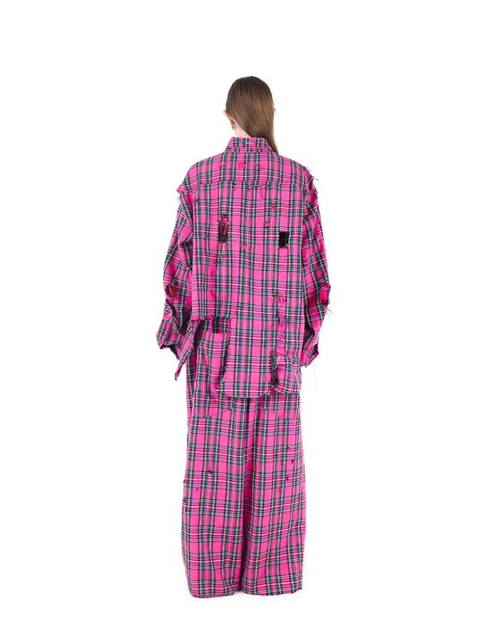 The Pink Grunge Check Two-Piece Set 3BD81043D50E7E75CA5EE868F9A45BA9